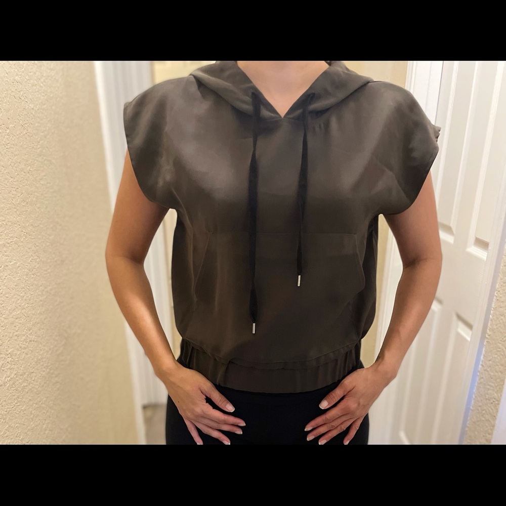 Forever 21 Hooded Crop Top